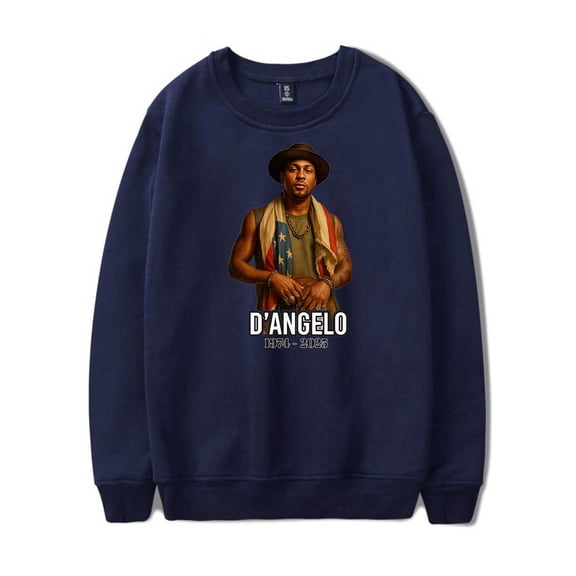 D'angelo Merch Rip Crewneck Sweatshirts Cosplay Unisex Fashion Long Sleeve Stylish Y2K Design Top