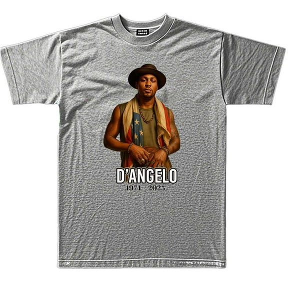 D'angelo Merch Rip Summer Unisex Short-sleeved T-shirt Fashion Printed Casual Stylish Design Y2K Tee