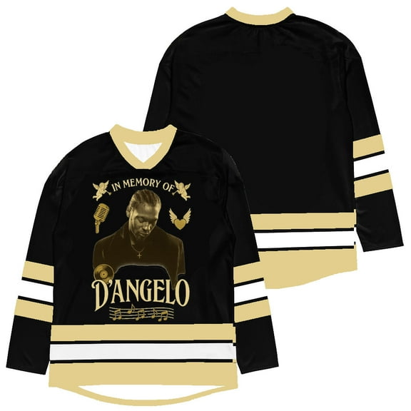 D'angelo Rest In Peace Merch Jersey V-Neck Sweatshirts Cosplay Women Men Fashion Winter Long Sleeve Y2K Top