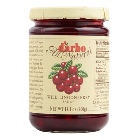 D'arbo Lingonberry Conserve 14.1 oz
