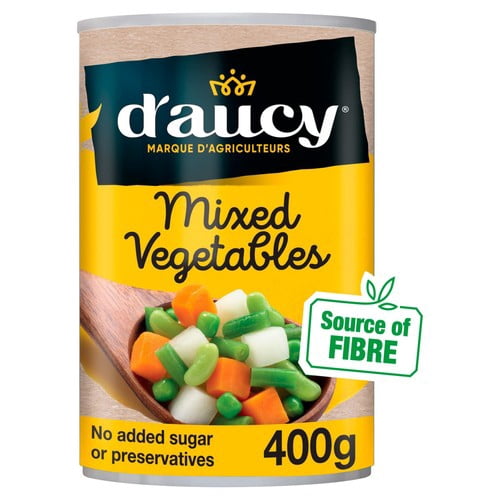 D'aucy Mixed Vegetables 400g, British Import (Pack of 3)