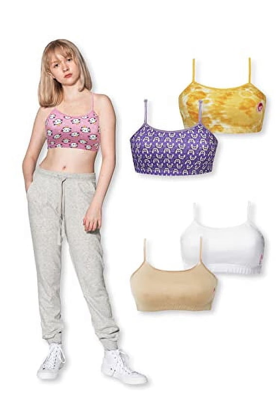 Training Bras With Adjustable Straps & SingleFront Layering For Teens 12-14 Years