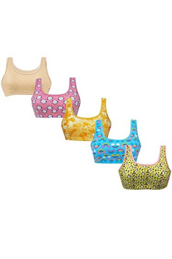 Training Bras With Adjustable Straps & SingleFront Layering For Teens 12-14 Years