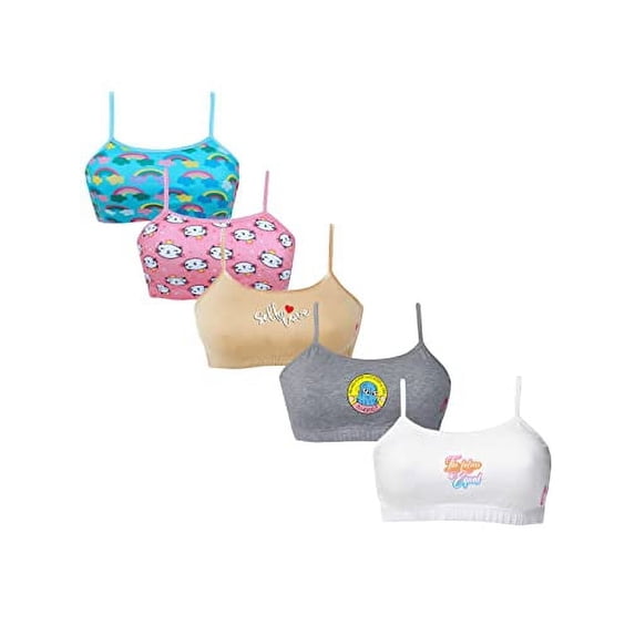 D'chica Training Bras With Adjustable Straps & SingleFront Layering For Teens 8-10 Years