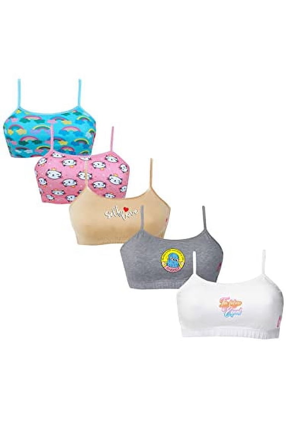 Training Bras With Adjustable Straps & SingleFront Layering For Teens 8-10 Years