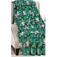thumbnail image 1 of Décor&More Santa's Little Helper Collection Festive and Cuddly Holiday Microplush Throw Blanket (50" x 60") - Jolly Old Saint Nick?, 1 of 5