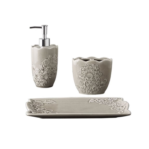 Décor Studio Hannah 3pc Bath Accessory Set