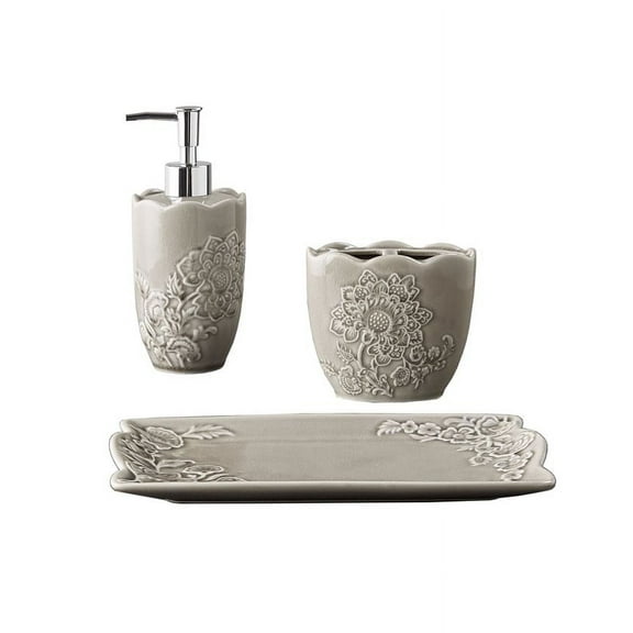 Dcor Studio Hannah 3pc Bath Accessory Set