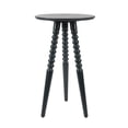 thumbnail image 1 of Décor Therapy Silverwood Allison Compact Round Accent Table with Turned Legs, Navy, 1 of 6