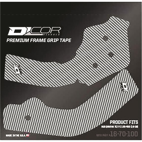 D'cor Visuals 16-70-101 Frame Grip Guard Decals - Black