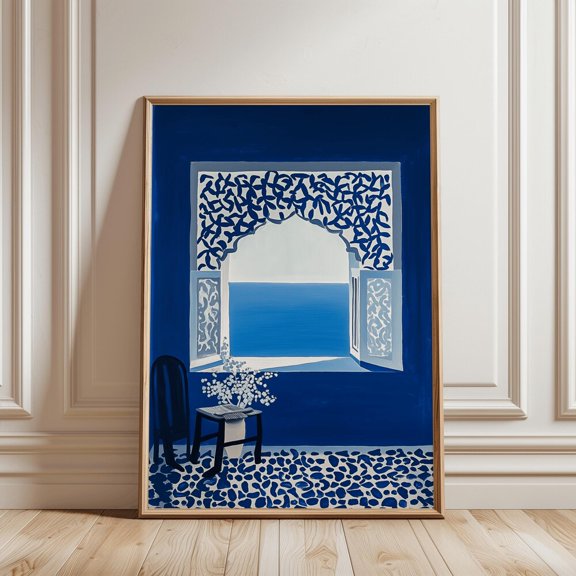 Décoration Beach Océan Bleu Vintage Poster
