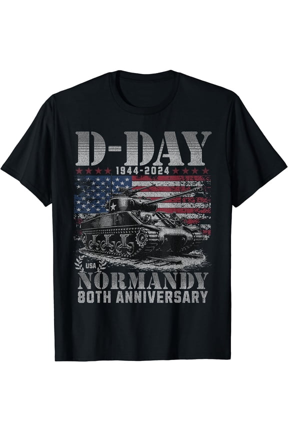 D-day 2024 80th Anniversary Normandy D-Day Omaha Beach 1944 T-Shirt, Unisex T-Shirt