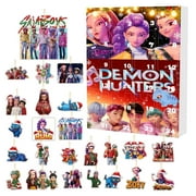 D_e'mon Hunter 1Pcs Last Day 50% OFF K'pop D_e'mon Hun"ters Advent Calendar 2025 Christmas Advent Calendar 10.24x7.09x1.18" Christmas Gifts