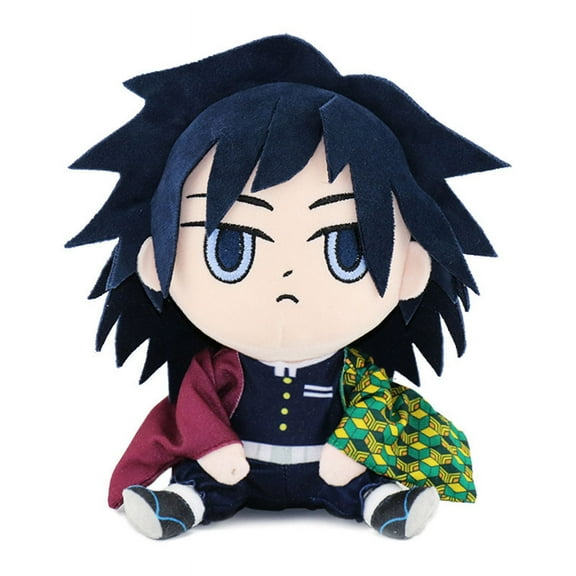 D-emon Slayer Kimetsu no Yaiba Plush Toy Furry Stuffed Toy Doll Indoor Decoration Cartoon Cute Soft Skin-Friendly Cartoon Cute Suitable As A Gift