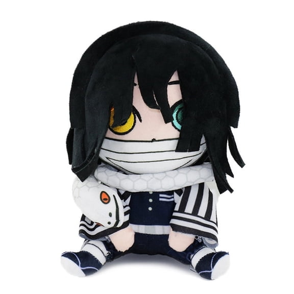 D-emon Slayer Kimetsu no Yaiba Plush Toy Furry Stuffed Toy Doll Indoor Decoration Cartoon Cute Soft Skin-Friendly Cartoon Cute Suitable As A Gift