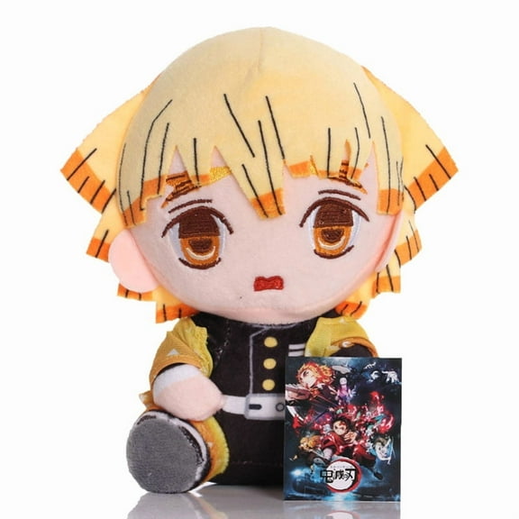D-emon Slayer:Kimetsu no Yaiba Plush Toy Furry Stuffed Toy Doll Indoor Decoration Cartoon Cute Soft Skin-Friendly Suitable As A Gift