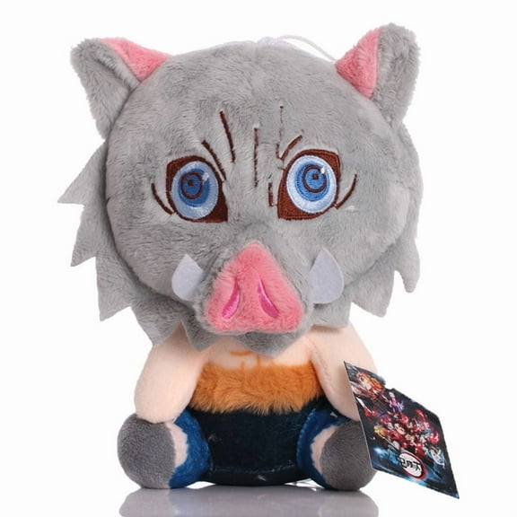 D-emon Slayer:Kimetsu no Yaiba Plush Toy Furry Stuffed Toy Doll Indoor Decoration Cartoon Cute Soft Skin-Friendly Suitable As A Gift