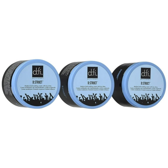 D:fi D:struct Pliable Molding Creme 5.3 Oz Jar (Set of 3)