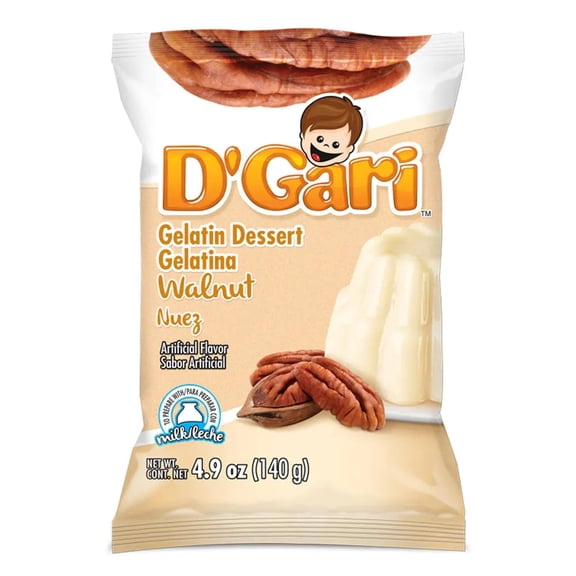 (24 Pack) D'Gari Walnut Milk Gelatin 4.2 Oz