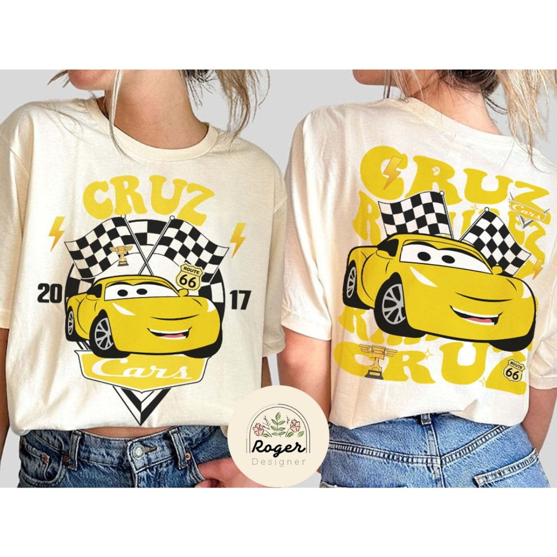 D.is.ne.y Pixar Cars Shirt, Lightning McQueen Tow Mater Doc Hudson