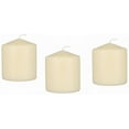thumbnail image 1 of D'light Online 3 X 3.5 Inch Ivory Pillar Candles Case Of 12, 1 of 1