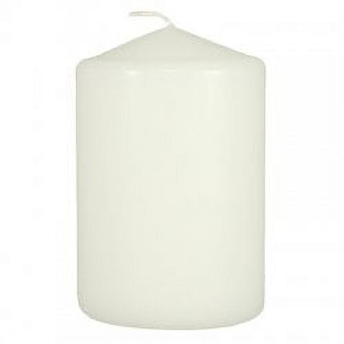 4'' Tall x 2.8'' White Wax Pillar Candle - Bulk - Potomac Floral Wholesale