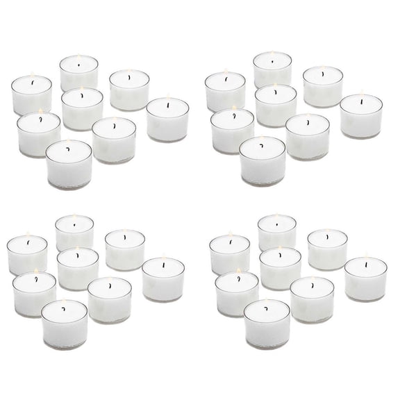 D'light Online 7 Hour Tealights In Clear Plastic Cups Case of 400