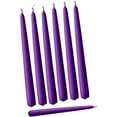 thumbnail image 1 of D'light Online Elegant Taper Candles Dripless and Smokeless Set of 144 Individually Wrapped 10 Inch Purple, 1 of 2