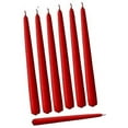 thumbnail image 1 of D'light Online Elegant Taper Candles Dripless and Smokeless Set of 144 Individually Wrapped 12 Inch Red, 1 of 2