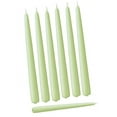thumbnail image 1 of D'light Online Elegant Taper Candles Dripless and Smokeless Set of 144 Individually Wrapped 12 Inch Willow Green, 1 of 2