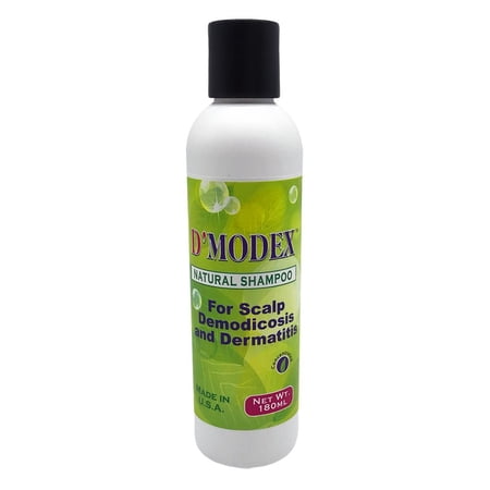 D'modex Shampoo For Thinning Hair, Dandruff, Itching Scalp, Head Dermatitis, Demodex Mites - 6.0 oz
