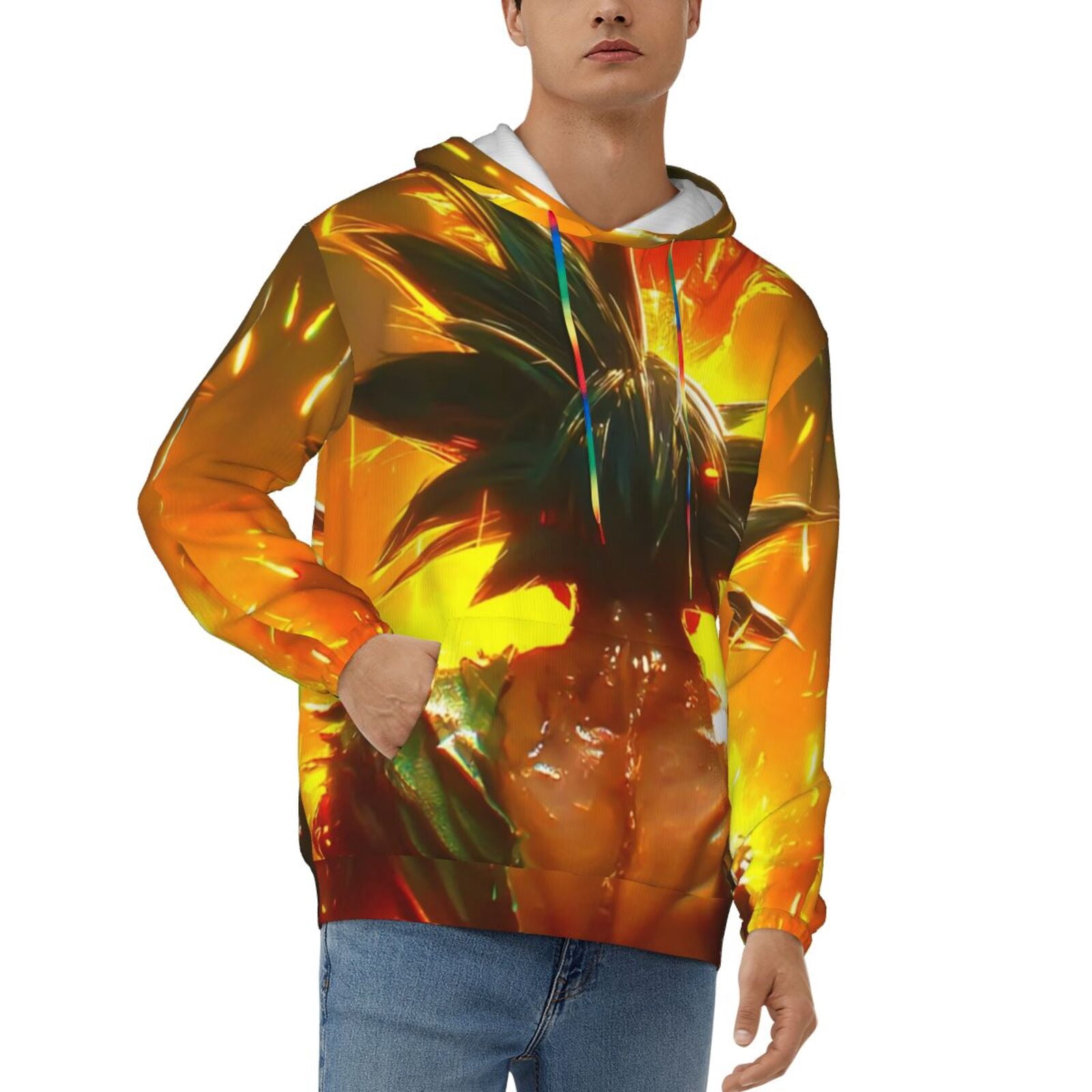 D-ragon Ball Men'S 3d Casual Pullover Hoodie, A Novelty For Anime Fans ...