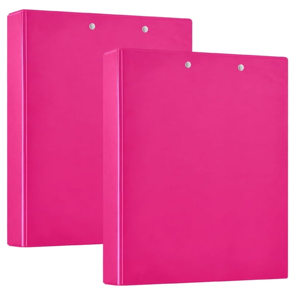 D-shaped Binder with 3 Ring - PVC Waterproof 1.5 in Binder with Clear Pocket, Broad and Solid ,1 pack