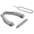 thumbnail image 1 of D-shaped Keychain - Anti-Lost Stainless Steel D-ring Buckle Spring Hook Clip For Outdoor Camping & Daily Use, 1 of 5