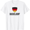 thumbnail image 1 of Düsseldorf Dusseldorf German Flag Roots Heritage Germany T-Shirt mens t shirt，white，women，funny，misfits，men，journey，t-shirt, 1 of 4