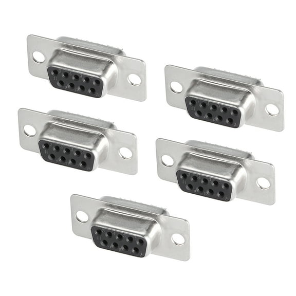 D-sub Connector Female Socket 9-pin Port 2-row Terminal Breakout 5pcs