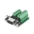 thumbnail image 1 of D-sub DB9 Breakout Board Connector 2-row Female Port Solderless Terminal Block Adapter with Positioning Nuts, 1 of 4