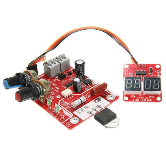 -D01 Spot Welder Control Board 40A 100A Welding Machine Time & Current Control Display Spot Welder(40A),1 x Main Board 1 x Display Board 1 x Cable,Red