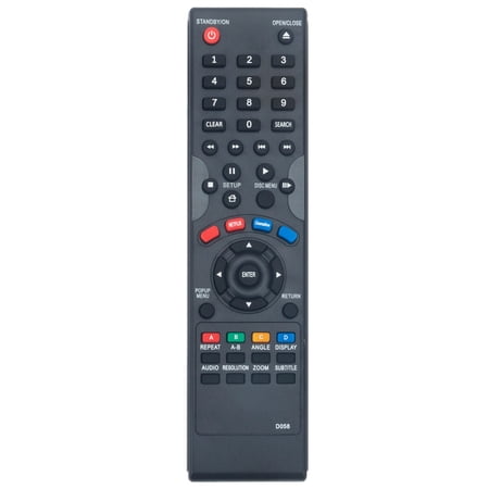 D058 Replace Remote Control for Dynex Blu-ray Player DX-WBRDVD1 DX-WBRDVD1-CA