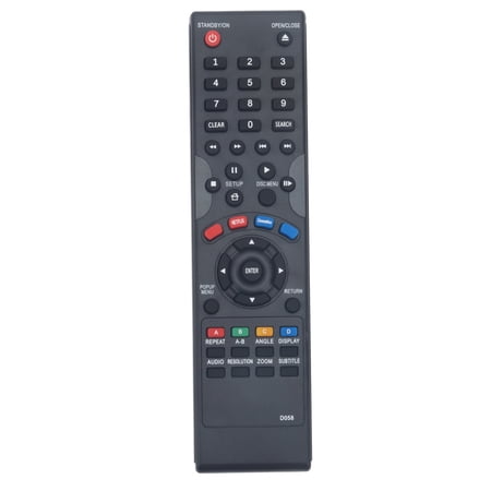 D058 Replace Remote Control for Dynex Blu-ray Player DX-WBRDVD1 DX-WBRDVD1-CA