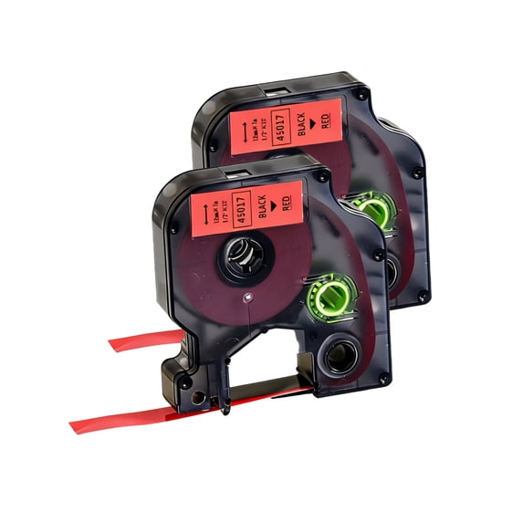 D1 12mm Label Tape Replacement Compatible with Label Maker Works with LabelManager 160 210D 280 360D 420P PnP