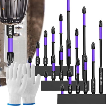 6PCS High Hardness S2 Steel Screwdriver Bits Set – Strong Magnetic & Non-Slip For Impact Drivers