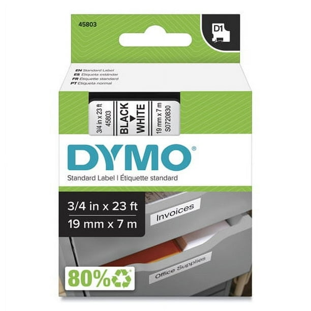 D1 High-Performance Polyester Removable Label Tape, 0.75 D1 High-Performance Polyester Removable Label Tape, 0.75