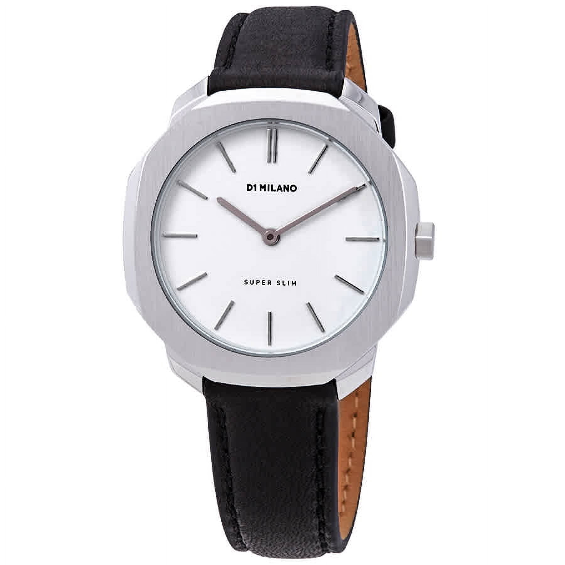 D1 Super Slim Watch D1 Milano Ultra Slim 40mm Rose Gold Leather Watch main image 2