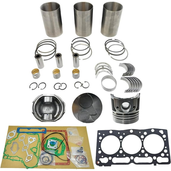 D1005 Engine Overhaul Rebuild Kit (No valve set) For Kubota D1005 Engine JCB VMT160-80 Compactor EW320DS J312 Generator GB18 GB170 GB175 GB180 JB16 JB17X JB18 JB19X Tractor