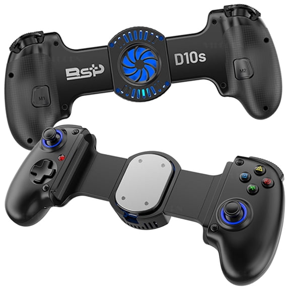 D10S BT Mobile Gaming Controller with 16W Cooling Fan, Hall Sticks & Triggers, for Switch, PC, P4