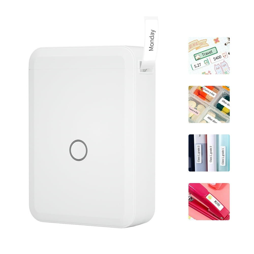 D110 Label Maker Machine Pocket Thermal Label Printer All in One BT