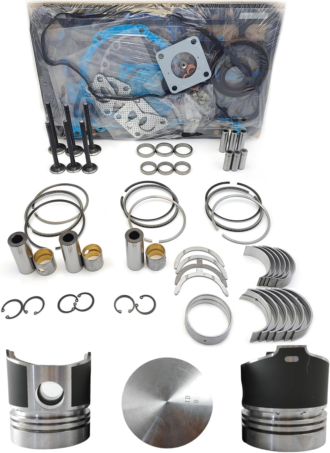 D1101 Engine Overhaul Rebuild Kit (No cylinder liner) For Kubota L245 ...