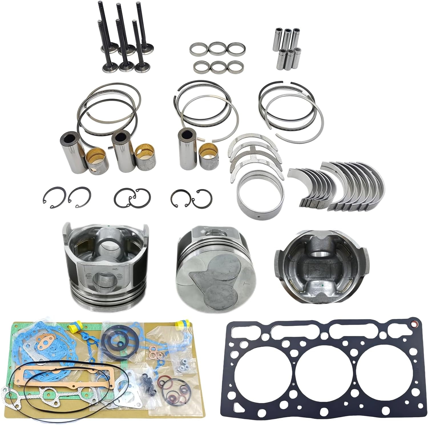 D1105 Engine Overhaul Rebuild Kit (No cylinder liner) For Kubota ...