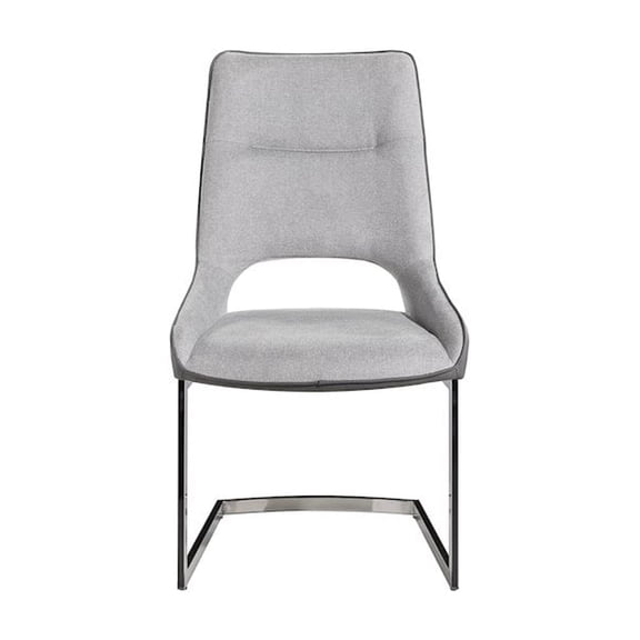 Global Furniture USA Contemporary Light Grey/Dark Grey Dining Chair, Dark Grey,Light Grey